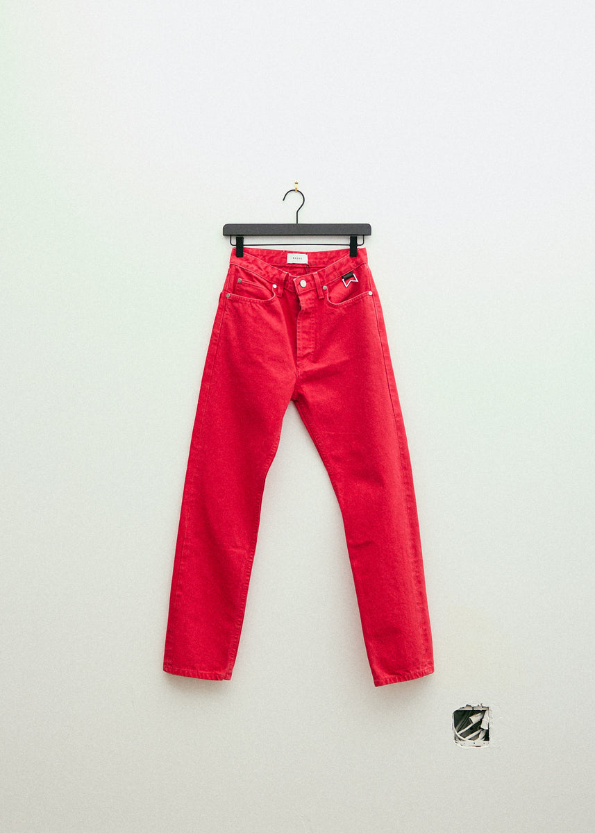 Zara clearance red jeans