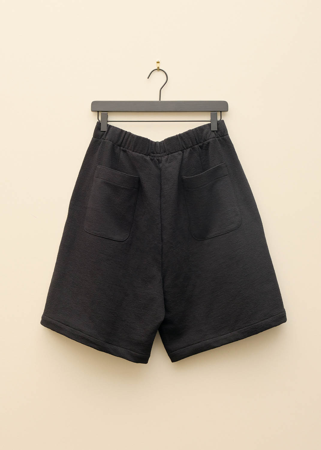 Black Textured Lounge Shorts - S