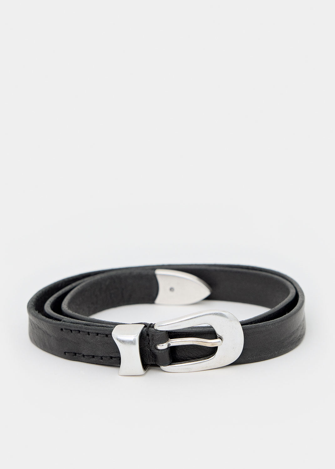 Our Legacy Black Leather 2cm Belt-