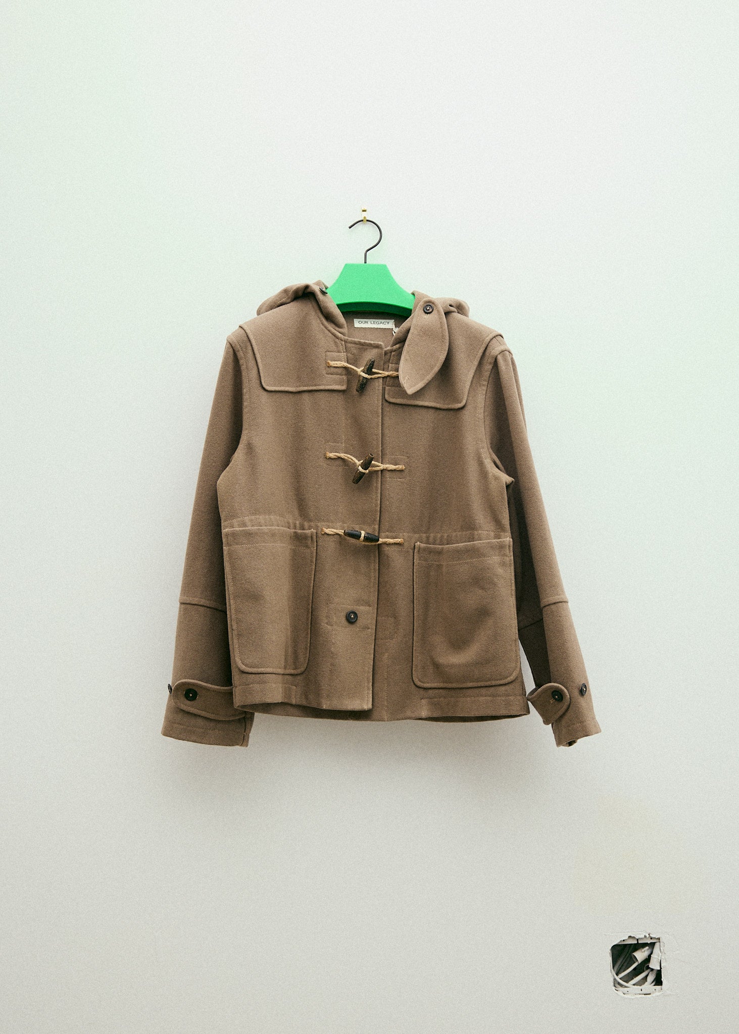 Tan Cropped Duffle Coat