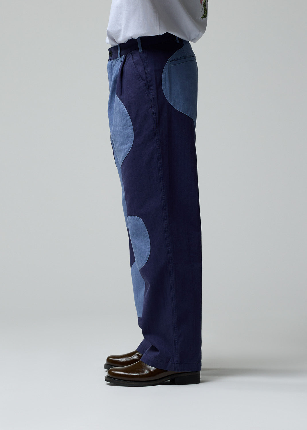 Navy Goop Herringbone Trouser