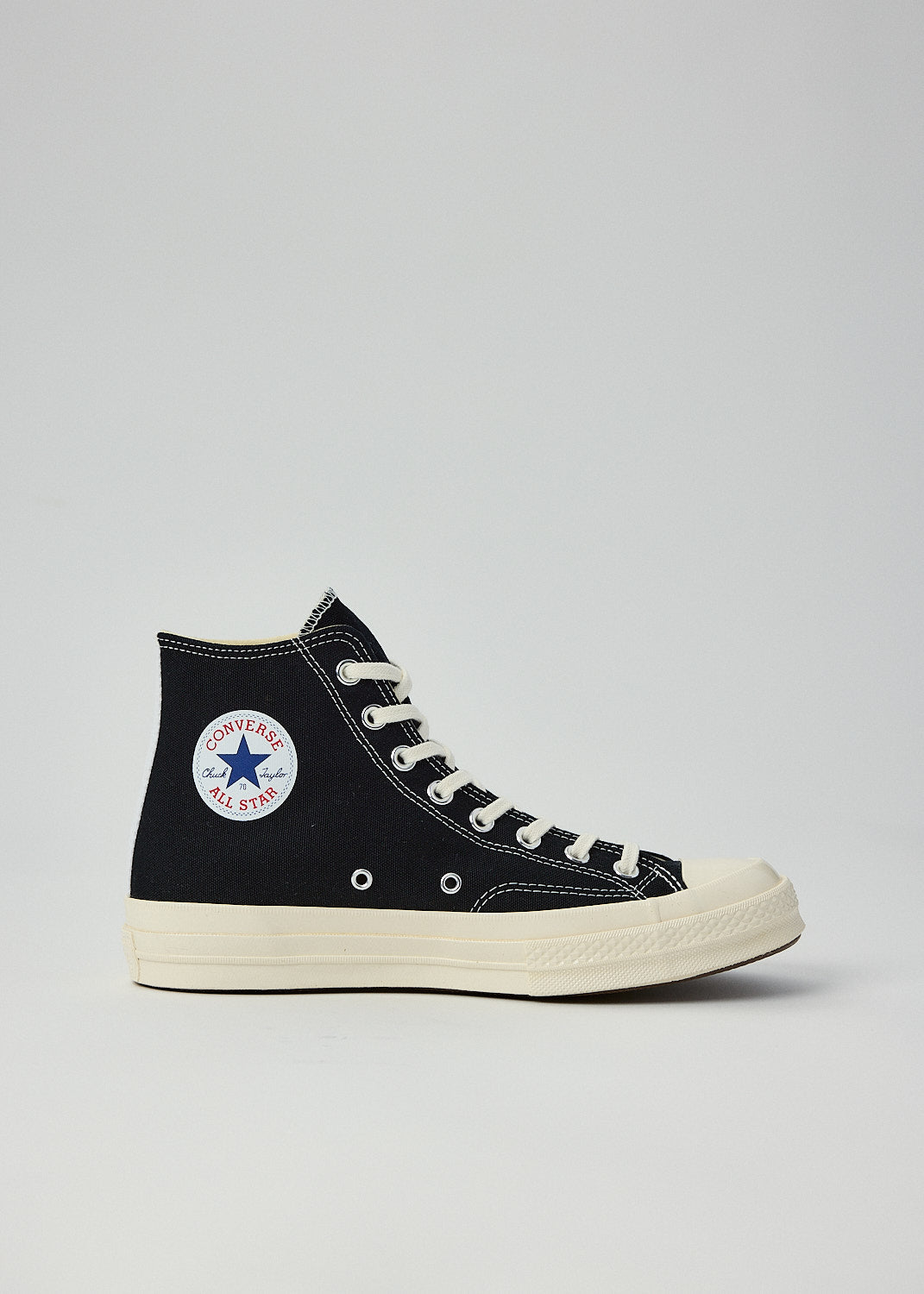 Black converse edition half 2024 heart chuck 70 sneakers