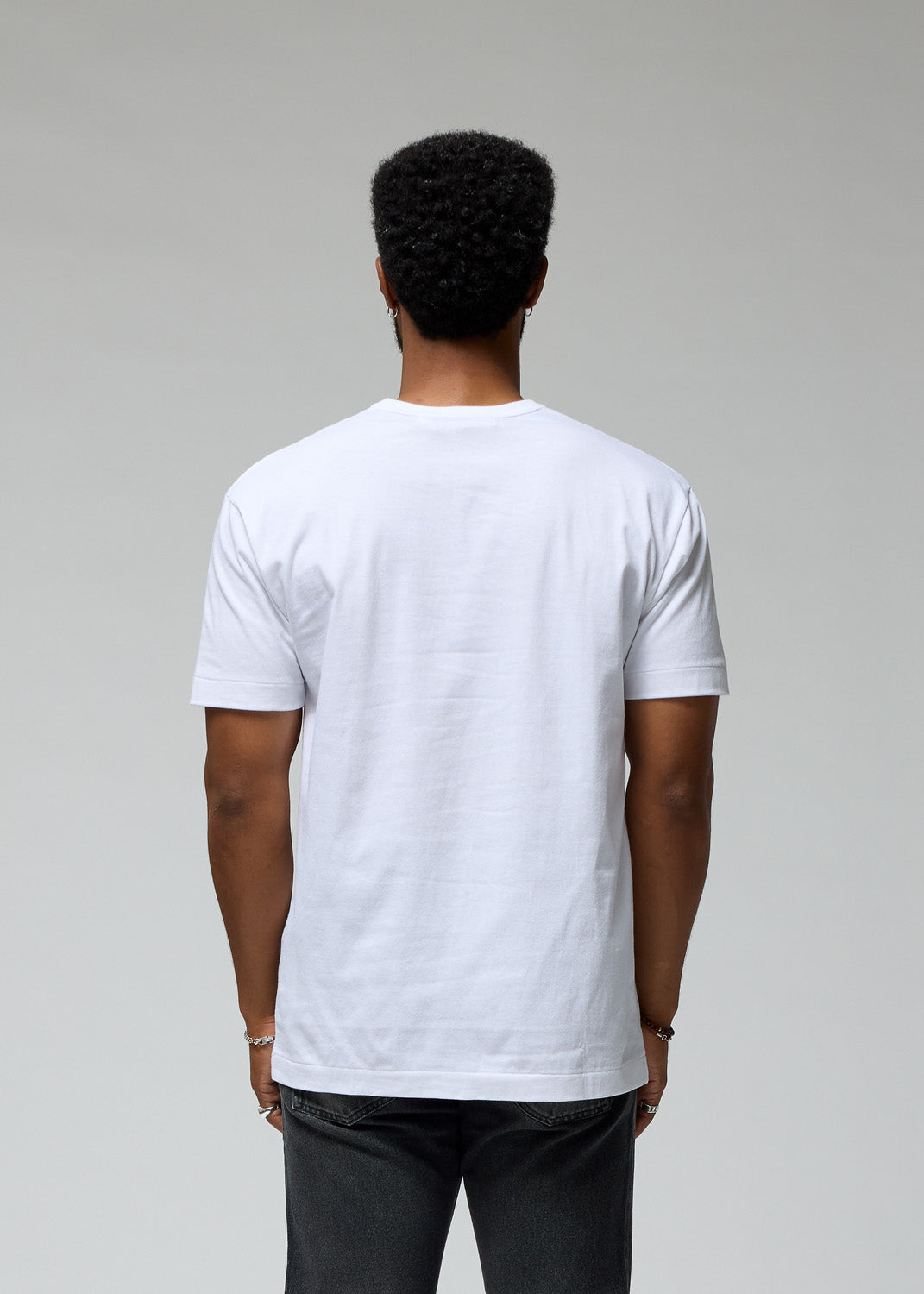 Comme des Garçons - White Heart Multi Logo T-Shirt | 1032 Space S